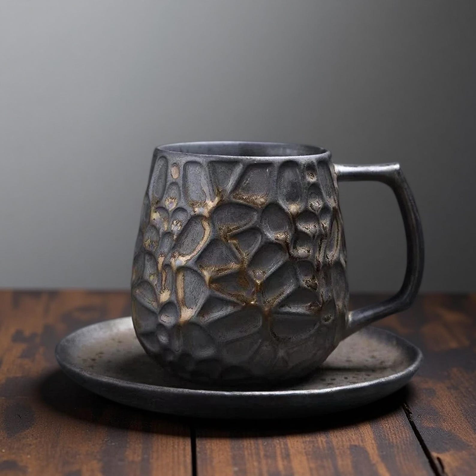 Textured Ceramic Coffee Mug