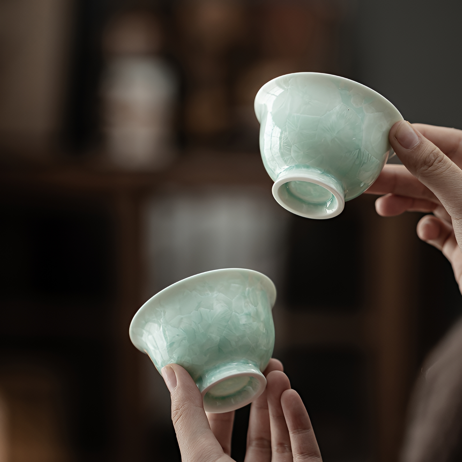 Klin-Change Glaze Tea Cup Set | Handmade Ceramic Tea Cups